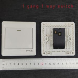 Import 1 gang 1 way switch from chinese wholesale supplier and manufacturer
