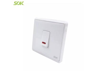 Import 1 Gang 45A Double Pole Switch With Neon from chinese wholesale supplier and manufacturer