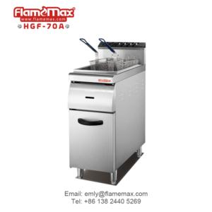 Import 1 tank 2 basket gas deep fryer from chinese wholesale supplier and manufacturer