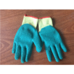 Import 10gauge cotton glove with latex coated and wrinkle from chinese wholesale supplier and manufacturer