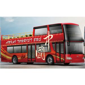 Import 11.4m double-decker sightseeing bus from chinese wholesale supplier and manufacturer