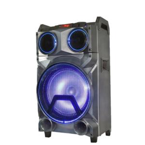 Import 12 inch wodden speaker wireless portable trolley speaker SP-1238D from chinese wholesale supplier and manufacturer