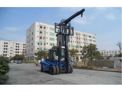 Import 12 Ton Diesel Heavy Forklift Truck attach Telescopic Boom Crane from chinese wholesale supplier and manufacturer