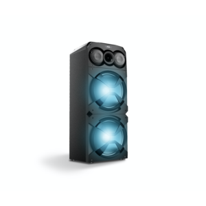 Import 120W Party Speaker With FM Flashing Light Microphone Jack/Wireless Microphone/With Wheels from chinese wholesale supplier and manufacturer