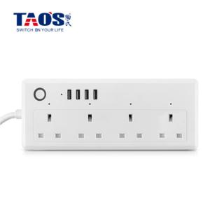 Import 13A 4way wifi extension socket with 4*USB from chinese wholesale supplier and manufacturer