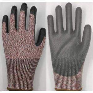 Import 13gauge HPPE ANTI-CUT level C Black PU coated ESD glove from chinese wholesale supplier and manufacturer