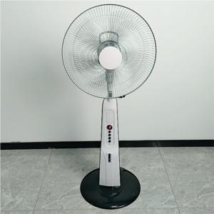 Import 16” rechargeable stand fan with LED light from chinese wholesale supplier and manufacturer