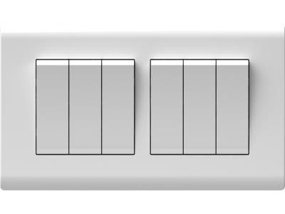 Import 16AX 250V 4 Gang 2 Way Light Switch – White Wide Rocker from chinese wholesale supplier and manufacturer