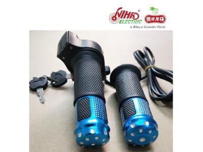 Import 17 E-BIKE 12V-72V Ebike Twist Grip Throttle With Power Lock And LED Digital Voltage from chinese wholesale supplier and manufacturer