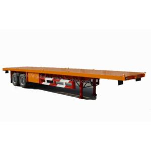 Import 2 axle 40ft flatbed container semi trailer from chinese wholesale supplier and manufacturer
