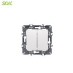 Import 2 Gang 2 Way Light Switch from chinese wholesale supplier and manufacturer