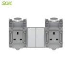 Import 2 Gang light switch and 13A BS Socket from chinese wholesale supplier and manufacturer