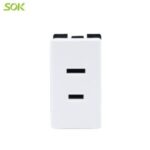 Import 2 Pin Power Outlet Modular from chinese wholesale supplier and manufacturer