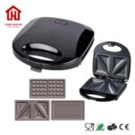 Import 2 slice non-stick coating portable sandwich maker from chinese wholesale supplier and manufacturer