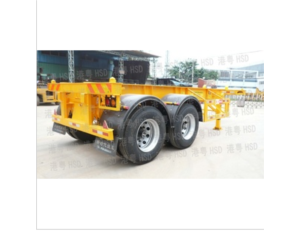 Import 20 feet biaxial skeleton semi-trailer truck HSD9280TJZG from chinese wholesale supplier and manufacturer