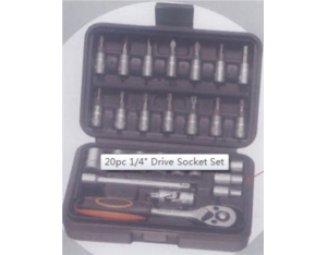 Import 20pc 1/4″ Drive Socket Set from chinese wholesale supplier and manufacturer