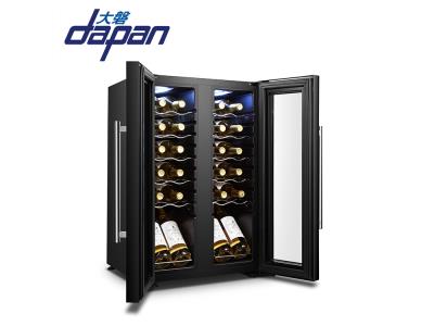 Import 24 bottles two door dual zone side by side compressor wine cooler from chinese wholesale supplier and manufacturer