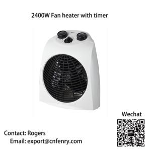 Import 2400w fan heater with timer from chinese wholesale supplier and manufacturer