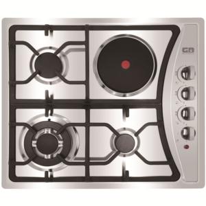 Import 3 Gas Burners with 1 Electric Burner Built-in Gas Hob from chinese wholesale supplier and manufacturer