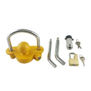 Import 3 in 1 Trailer Coupling Hitch Lock kit with universal key from chinese wholesale supplier and manufacturer