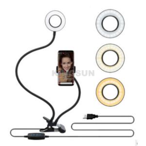 Import 3.54″ selfie phone ring light with phone holder stand for live stream from chinese wholesale supplier and manufacturer