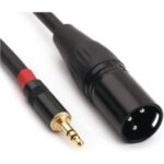 Import 3.5mm (1/8 inch) TRS stereo male to XLR plug interconnection audio microphone cable from chinese wholesale supplier and manufacturer