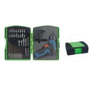 Import 34pcs 3.6V lithium cordless screwdriver and acc. set from chinese wholesale supplier and manufacturer