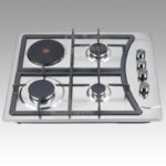 Import 4 burner high quality sabaf blue flame stainless steel gas+electric hob from chinese wholesale supplier and manufacturer