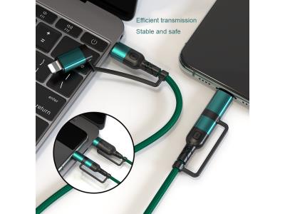 Import 4 in 1 USB cable, PD cable, QC3.0 USB cable, super charge data cable from chinese wholesale supplier and manufacturer
