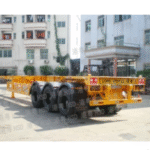 Import 40 feet of three-axis skeleton semi-trailer truck HSD9400TJZG from chinese wholesale supplier and manufacturer