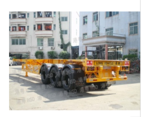 Import 40 feet of three-axis skeleton semi-trailer truck HSD9400TJZG from chinese wholesale supplier and manufacturer