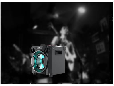 Import 40W Party Speaker With EQ Adjustment/X-BASS/AUX IN/LED Display/Flashing Light/MIC from chinese wholesale supplier and manufacturer