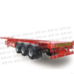 Import 45 feet of triaxial goose neck skeleton semi-trailer truck HSD9373TJZG from chinese wholesale supplier and manufacturer