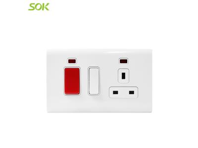 Import 45A Cooker Unit Outlet with Neon – White from chinese wholesale supplier and manufacturer