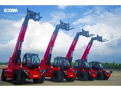 Import 5 ton telescopic crane loader option fork bucket work platform sales rental warehouse farm from chinese wholesale supplier and manufacturer