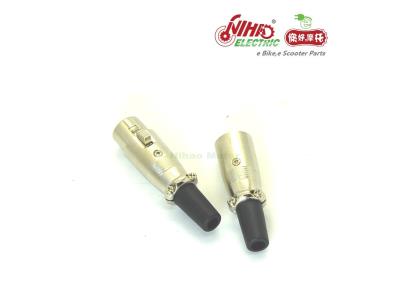 Import 50 E-BIKE 3 Pins/Poles XLR Male Connector For Ebike Bicycle Electric Scooter E bikes Motor from chinese wholesale supplier and manufacturer