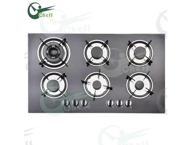 Import 6 Burner glass built-in gas hob from chinese wholesale supplier and manufacturer