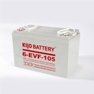 Import 6-EVF-105 Long cruising range Deep cycle maintenance free Electric cars 12V105Ah Battery from chinese wholesale supplier and manufacturer