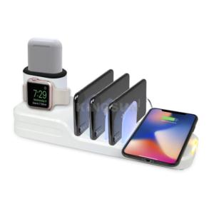 Import 6 in 1 mult functional desktop USB wireless charging station for airpods airpods pro phone from chinese wholesale supplier and manufacturer