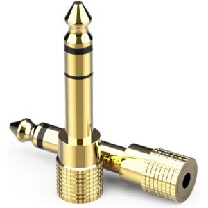 Import 6.35 (0.64 cm) male to 3.5 mm (1/8 inch) female stereo audio adapter converter for guitar headphone amplifier from chinese wholesale supplier and manufacturer