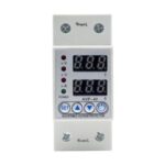 Import 63A 230V 3in1 Display DIN Rail Adjustable Over Under Voltage Surge Protector from chinese wholesale supplier and manufacturer