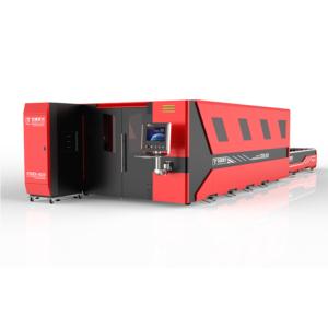 Import 6KW 8KW 12kw high power laser machine with shuttle table and enclosed cover from chinese wholesale supplier and manufacturer