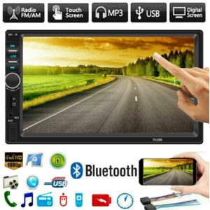 Import 7 Inch Double Din Car Stereo MP5 MP3 Player with Bluetooth/AM/FM/USB/AUX in/Rear View/Mirror Link/Camera Support Steering Wheel Control from chinese wholesale supplier and manufacturer
