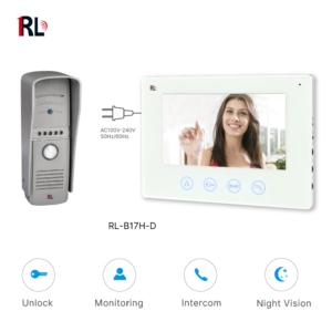 Import 7″ 4 wire Color Video Doorphone biult-in adapter from chinese wholesale supplier and manufacturer