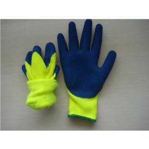 Import 7gauge Hi-viz terry loop acrylic brushed liner crinkle latex palm coated from chinese wholesale supplier and manufacturer