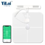Import 8 electrodes bluetooth boy fat scale super white ITO glass smart body fat scale with app from chinese wholesale supplier and manufacturer
