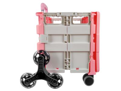 Import 8 Wheels Climb Fashion Kids Baby Supermarket Plastic Organizer Storage Folding Shopping Ca from chinese wholesale supplier and manufacturer