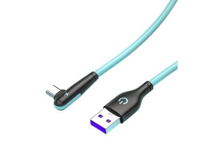 Import 90 ° angle data cable liquid silicone fast charging cable applicable mobile phone from chinese wholesale supplier and manufacturer