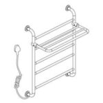 Import 919360B Electrothermal towel rack from chinese wholesale supplier and manufacturer