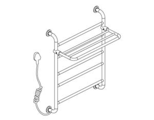 Import 919360B Electrothermal towel rack from chinese wholesale supplier and manufacturer